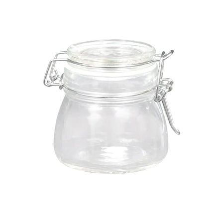 Hũ Mini Apothecary Thủy Tinh American Metalcraft HMMJ5 148 ml Nắp Bản Lề
