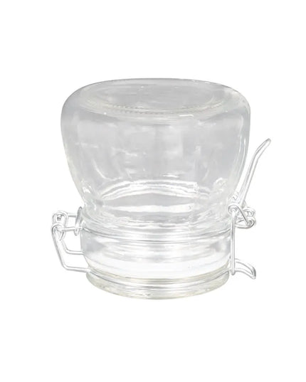 Hũ Mini Apothecary Thủy Tinh American Metalcraft HMMJ5 148 ml Nắp Bản Lề