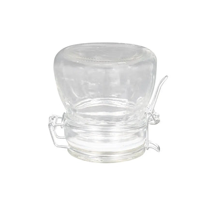 Hũ Mini Apothecary Thủy Tinh American Metalcraft HMMJ5 148 ml Nắp Bản Lề