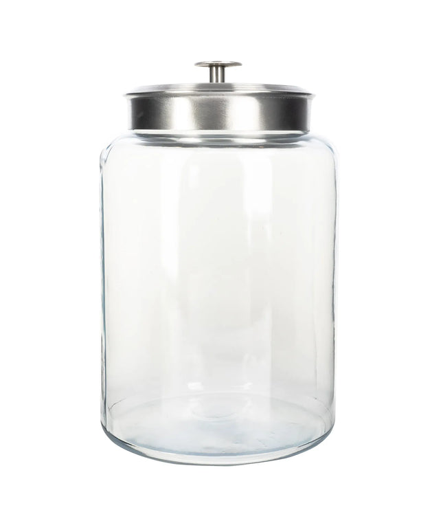 Hũ Thủy Tinh Anchor Hocking 95507AHG17 Montana 9.5 lít Nắp Nhôm Mờ 30.5 x 16.2 x 21.9 cm