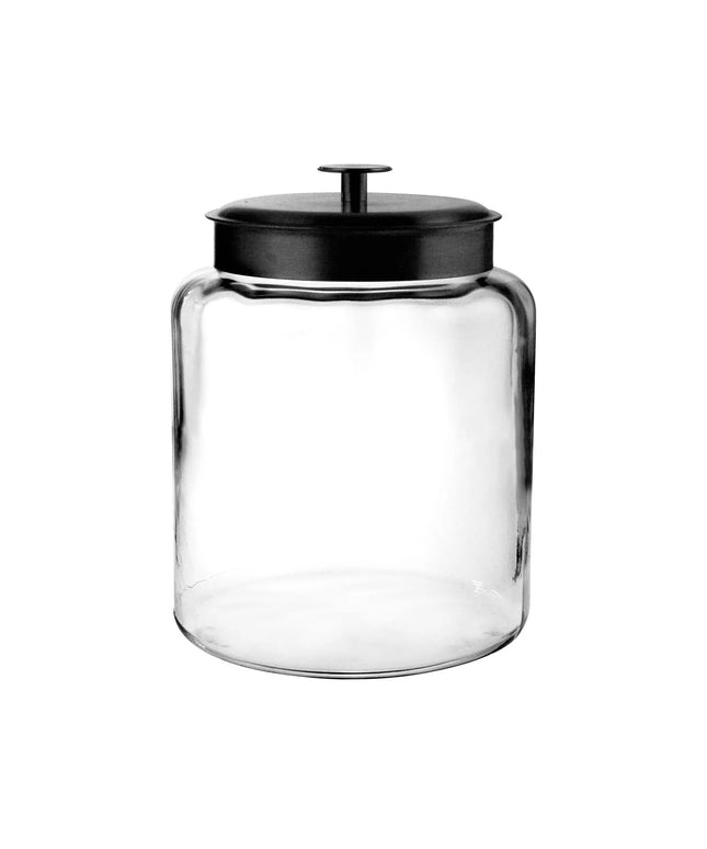 Hũ Thủy Tinh Anchor Hocking 98531AHG17 Montana 7.6 lít Nắp Kim Loại Đen