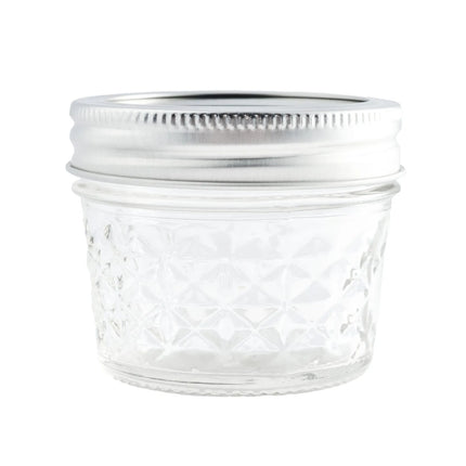 Hũ Thủy Tinh Đựng Mứt Ball 1440080400 120 ml Họa Tiết Quilted Nắp Vặn - Miệng Thường