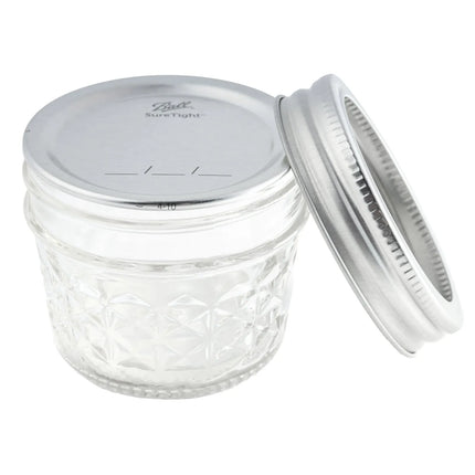 Hũ Thủy Tinh Đựng Mứt Ball 1440080400 120 ml Họa Tiết Quilted Nắp Vặn - Miệng Thường