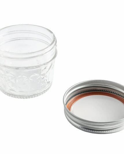 Hũ Thủy Tinh Đựng Mứt Ball 1440080400 120 ml Họa Tiết Quilted Nắp Vặn - Miệng Thường