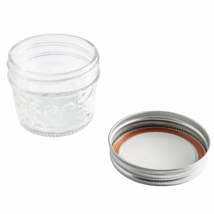 Hũ Thủy Tinh Đựng Mứt Ball 1440080400 120 ml Họa Tiết Quilted Nắp Vặn - Miệng Thường