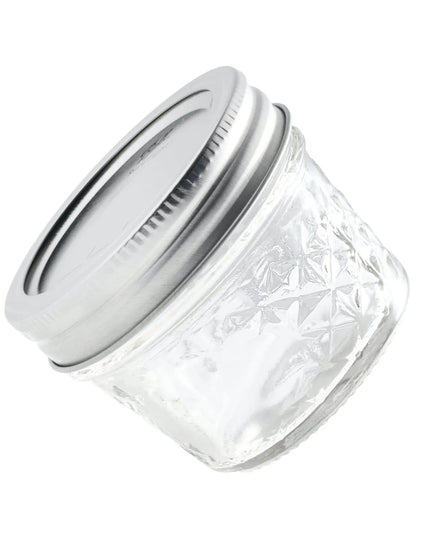 Hũ Thủy Tinh Đựng Mứt Ball 1440080400 120 ml Họa Tiết Quilted Nắp Vặn - Miệng Thường