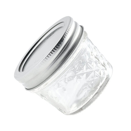Hũ Thủy Tinh Đựng Mứt Ball 1440080400 120 ml Họa Tiết Quilted Nắp Vặn - Miệng Thường