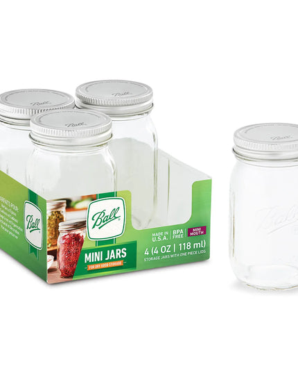 Hũ Thủy Tinh Mini Ball 1440080100 120 ml Nắp Vặn - Miệng Mini