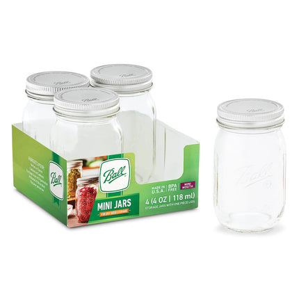 Hũ Thủy Tinh Mini Ball 1440080100 120 ml Nắp Vặn - Miệng Mini
