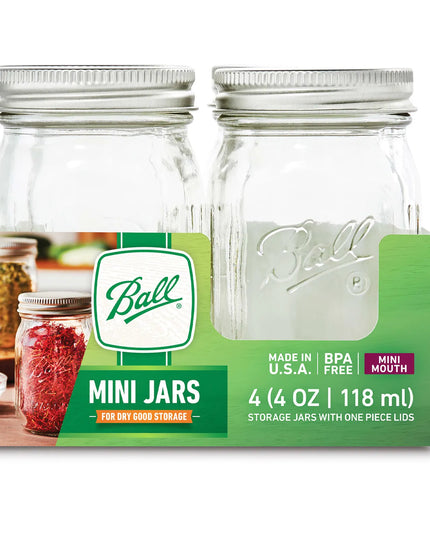 Hũ Thủy Tinh Mini Ball 1440080100 120 ml Nắp Vặn - Miệng Mini