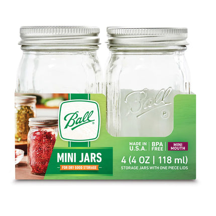 Hũ Thủy Tinh Mini Ball 1440080100 120 ml Nắp Vặn - Miệng Mini