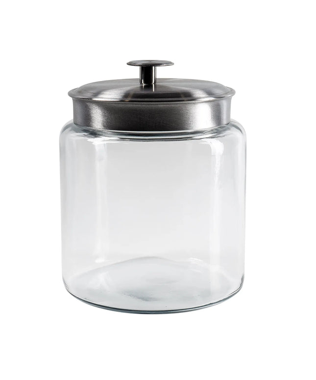 Hũ Thủy Tinh Mini Modern Montana Anchor Hocking 95541AHG17 2.84 l Nắp Nhôm Bề Mặt Mờ