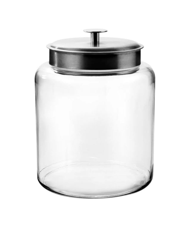Hũ Thủy Tinh Montana Anchor Hocking 91523AHG17 7.6 lít Nắp Inox Bề Mặt Mờ