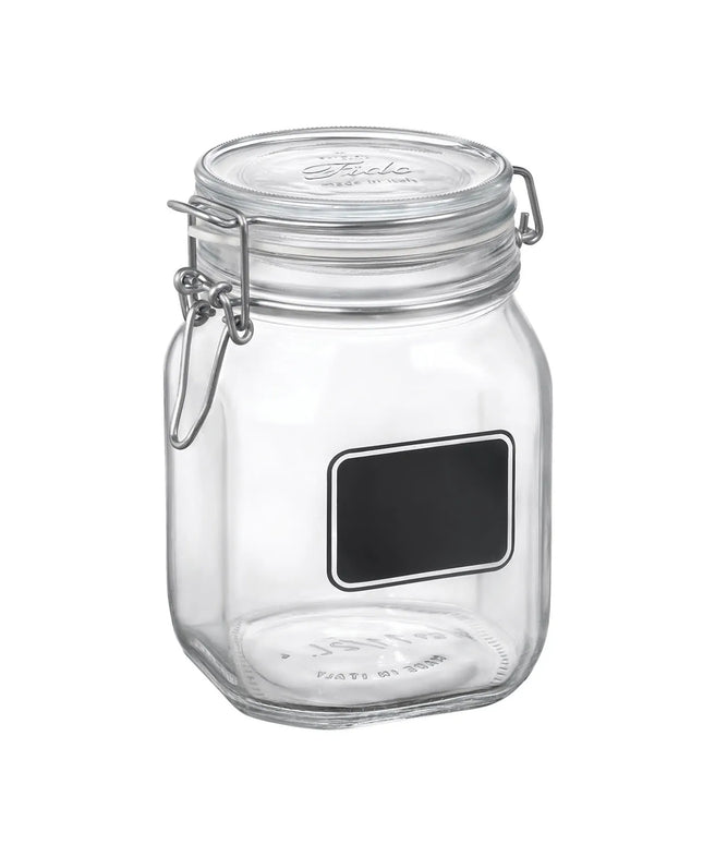 Hũ Thủy Tinh Trong Suốt Steelite 4949Q463 1117 ml Fido Chalkboard Nắp Đậy