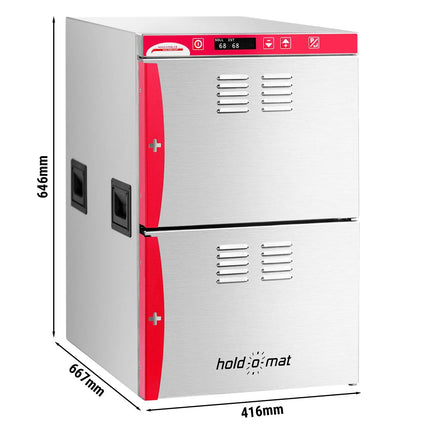HUGENTOBLER | Hold-O-Mat 711 Hot Holding Cabinet – 416×667×646 mm - 1.80 kW - ±1°C control