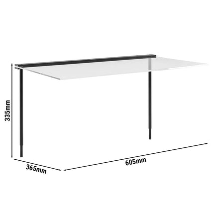 Hygiene Guard (GGM Gastro VALO) - 605x365mm - for 14030 - Black
