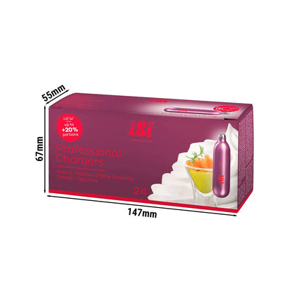 iSi | (24 Pack) Cream Chargers – 8.4 g