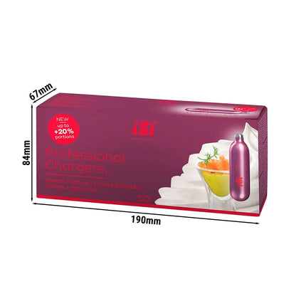iSi | (50 Pack) Cream Chargers – 8.4 g
