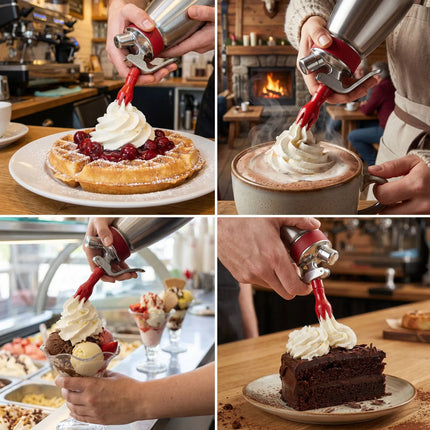 iSi | Gourmet Whip Cream Dispenser – 1 Litre – Stainless Steel