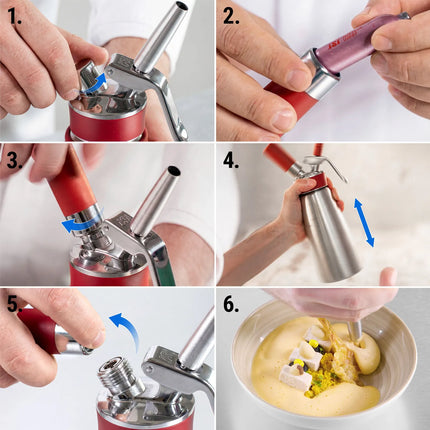 iSi | Gourmet Whip Cream Dispenser – 1 Litre – Stainless Steel
