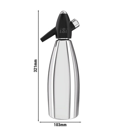 iSi | Soda Siphon – 1 Litre – Stainless Steel