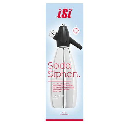 iSi | Soda Siphon – 1 Litre – Stainless Steel