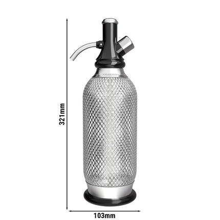 iSi | Sodamaker Classic Soda Siphon – 1 Litre – Stainless Steel