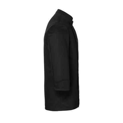 KARLOWSKY | Basic Double-Breasted Chef Jacket with Press Studs – Black - Size 5XL - 100% Cotton