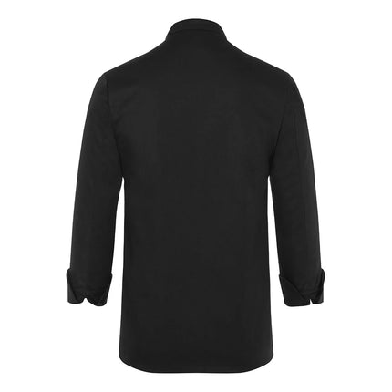 KARLOWSKY | Basic Double-Breasted Chef Jacket with Press Studs – Black - Size 3XL
