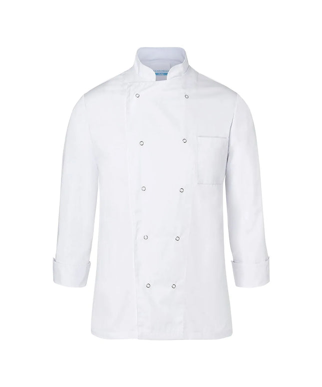 KARLOWSKY | Basic Double-Breasted Chef Jacket with Press Studs – White - Size XXL