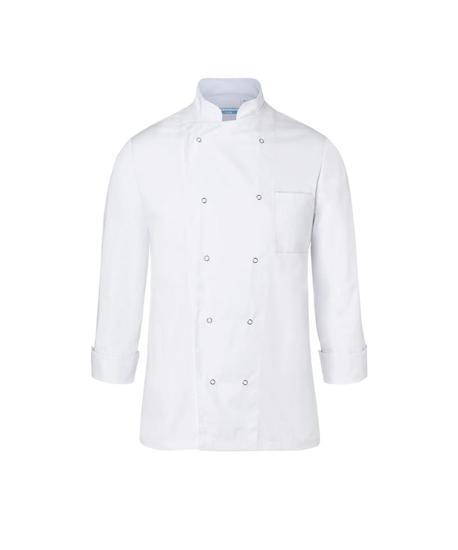 KARLOWSKY | Basic Double-Breasted Chef Jacket with Press Studs – White - Size 4XL
