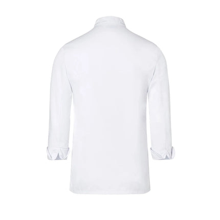 KARLOWSKY | Basic Double-Breasted Chef Jacket with Stud Buttons – White - Size 5XL - 100% Cotton