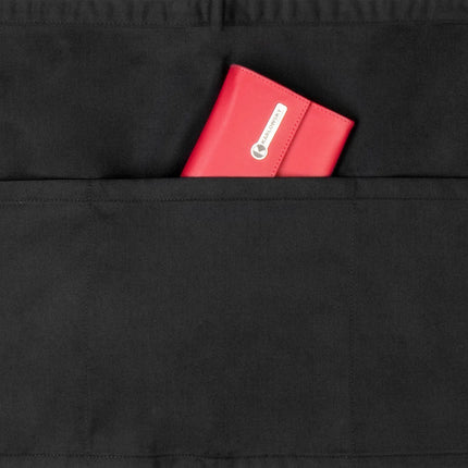 KARLOWSKY| Basic Waist/Bistro Apron – 600x350 mm - Black - Pocket 600x220 mm - Polyester