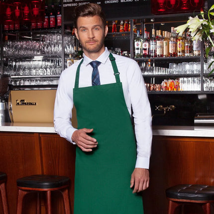 KARLOWSKY | Bib Apron Basic – Forest Green - 750×900 mm - Adjustable Neck Strap