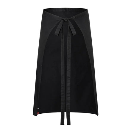 KARLOWSKY | Bistro Waist Apron with Pockets ROCK CHEF Stage2 – Black - 46 cm length - Easy-care