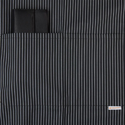 KARLOWSKY | Carlo Chef Bib Apron – Black - 70x90cm - Cotton - Adjustable Neck Strap - 2 Pockets