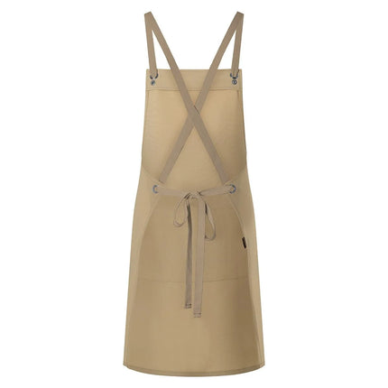 KARLOWSKY | Chef & Barista Bib Apron Urban Nature – Pebble Grey - 700x850 mm - Cross-back straps
