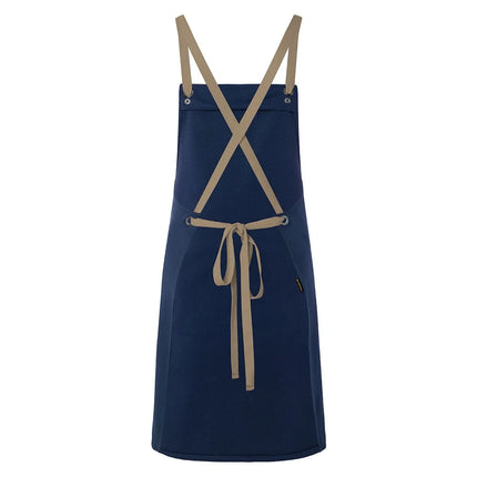 KARLOWSKY | Chef & Barista Bib Apron Urban Nature – Steel Blue - 700x850 mm - Cross-back straps