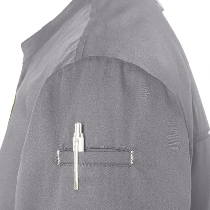 KARLOWSKY | GREEN-GENERATION Chef Jacket – Platinum Grey - Size 54 - Recycled Polyester