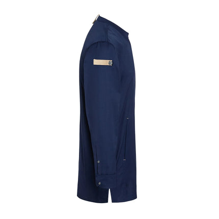 KARLOWSKY | GREEN-GENERATION Chef Jacket – Steel Blue - Size 46 - Recycled Polyester