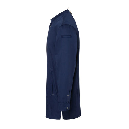 KARLOWSKY | GREEN-GENERATION Chef Jacket – Steel Blue - Size 48 - Recycled Polyester