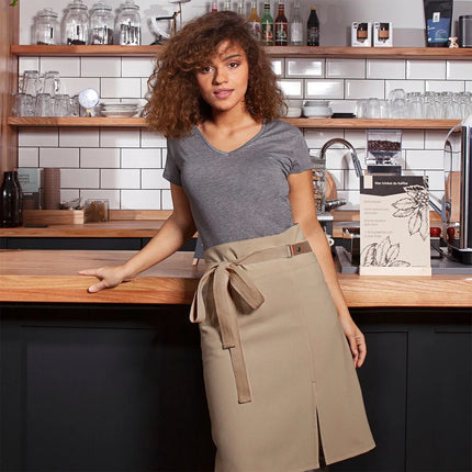 KARLOWSKY | Green Generation Waist Apron – Pebble Grey - 110×65 cm - recycled polycotton - 2 pockets