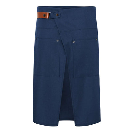 KARLOWSKY | Green Generation Waist Apron – Steel Blue - 110×65 cm - recycled polycotton - 2 pockets
