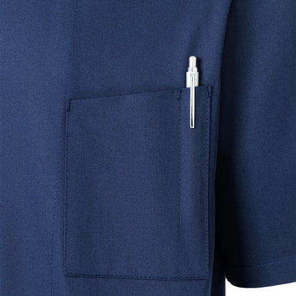 KARLOWSKY | Gustav Men's Chef Jacket – Short Sleeve - Marine Blue - Size 68 - Press-Stud Closure