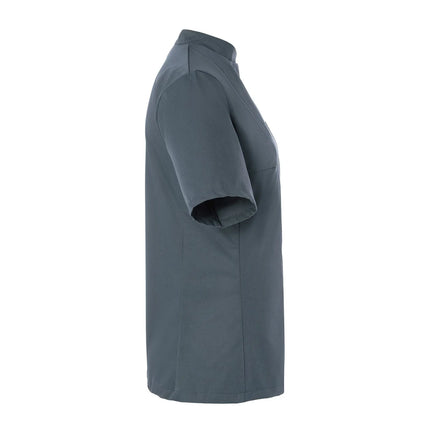 KARLOWSKY | Ladies Chef Jacket Greta – Anthracite - Size 34 - Short Sleeve - Press-Stud Fastening