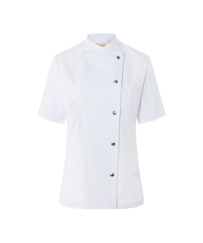 KARLOWSKY | Ladies Chef Jacket Greta – White - Size 56 - Short Sleeve - Press-Stud Fastening