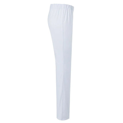 KARLOWSKY | Ladies' Chef Trousers Barcelona – White - Size 50 - Elasticated Waist