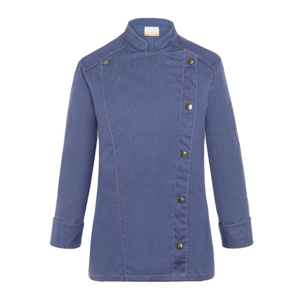 KARLOWSKY | Ladies Denim-Style Chef Jacket – Vintage Blue - Size 58 - 95°C Washable