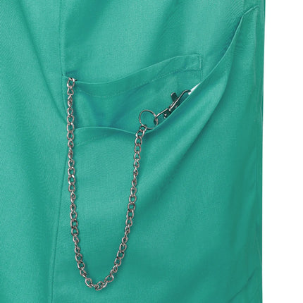 KARLOWSKY | Ladies' Tunic Essential – Emerald Green - Size 52 - Short Sleeve - V-Neck - 95°C Washable
