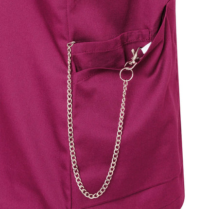 KARLOWSKY | Ladies' Tunic Essential – Fuchsia - Size 44 - Short Sleeve - V-Neck - 95°C Washable